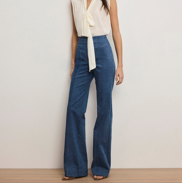 Veronica Beard Frenkle Denim Pant - Picture 2 of 16